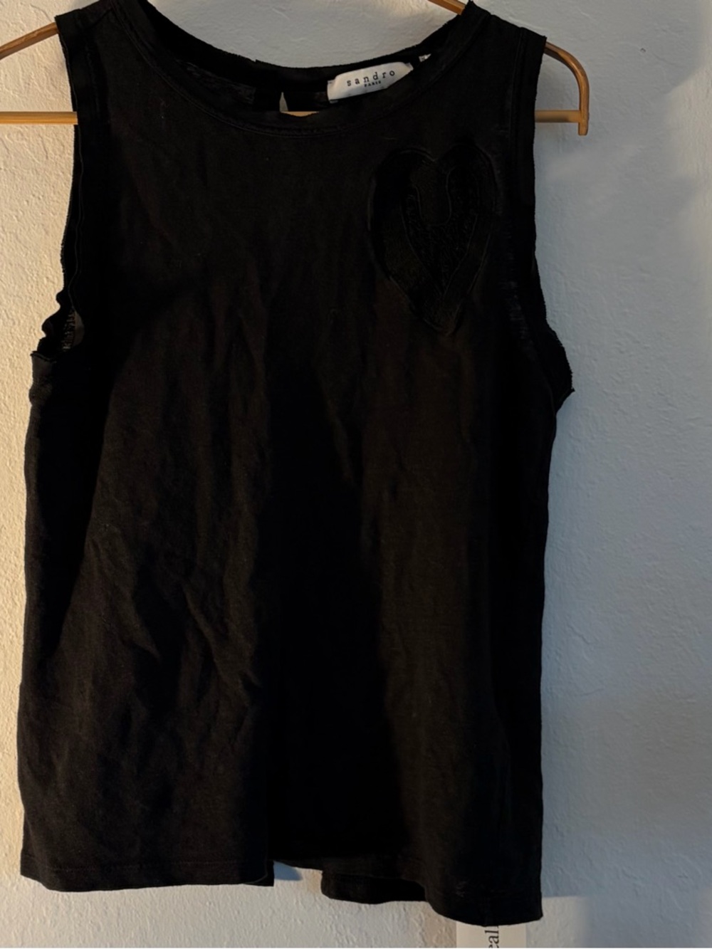 Sandro Linen Knit Tank